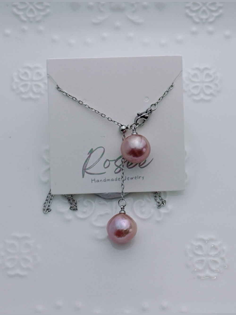 26X309 Handmade Edison Freshwater Baroque Pearl Necklace 12-13mm Stainless Steel